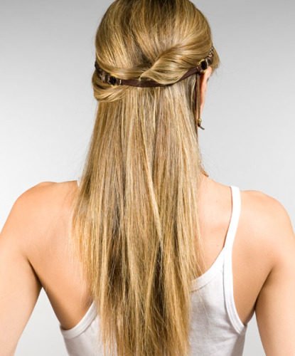 Braided Headband back